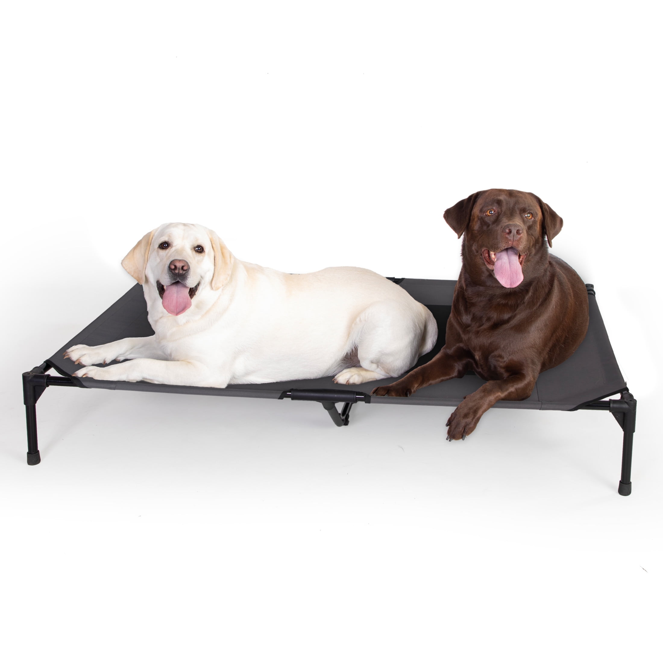 Jumbo Charcoal Black Elevated Outdoor Pet Cot