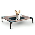 thumbnail image 1 of K&H Pet Products Original Pet Cot Elevated Dog Bed Chocolate/Black Mesh Medium 25 X 32 X 7 Inches, 1 of 11