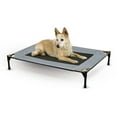 thumbnail image 1 of K&H Pet Products Original Pet Cot Elevated Dog Bed Gray/Black Mesh Large 30 X 42 X 7 Inches, 1 of 12