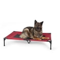 thumbnail image 1 of K&H Pet Products Original Pet Cot Elevated Dog Bed Red/Black Mesh X-Large 50 X 32 X 9 Inches, 1 of 10
