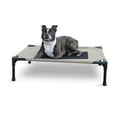 thumbnail image 1 of K&H Pet Products Original Pet Cot Elevated Dog Bed Taupe/Black Mesh Medium 32 X 25 X 7 Inches, 1 of 10