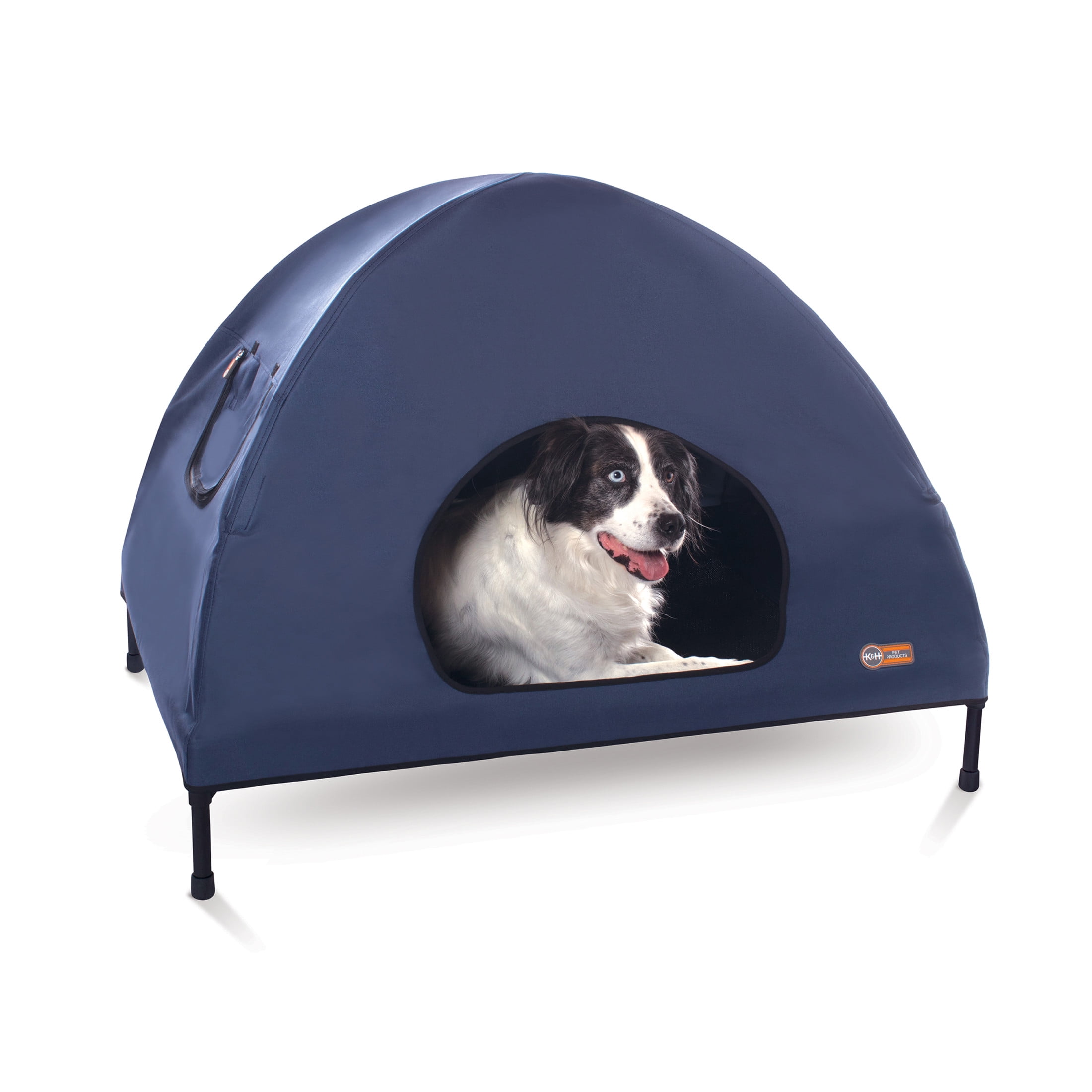 K&H Pet Products Original Pet Cot House Navy Blue Large 42 X 30 X 32 Inches