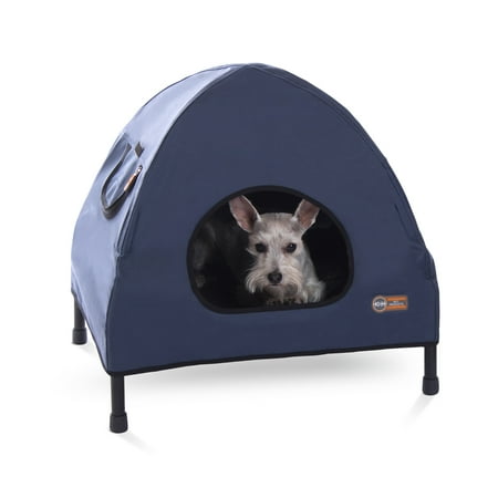 K&H Pet Products Original Pet Cot House Navy Blue Small 22 X 17 X 22 Inches
