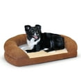 thumbnail image 1 of K&H Pet Products Ortho Bolster Sleeper Orthopedic Dog Bed Brown Large 40 Inches, 1 of 7