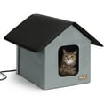 thumbnail image 1 of K&H Pet Products  Heated Cat House for Outdoors Cat Shelter Gray/Black 22 X 19 X 17 Inches, 1 of 12