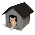 thumbnail image 1 of K&H Pet Products Outdoor Kitty House Cat Shelter (Unheated) Gray/Black 19 X 22 X 17 Inches, 1 of 7