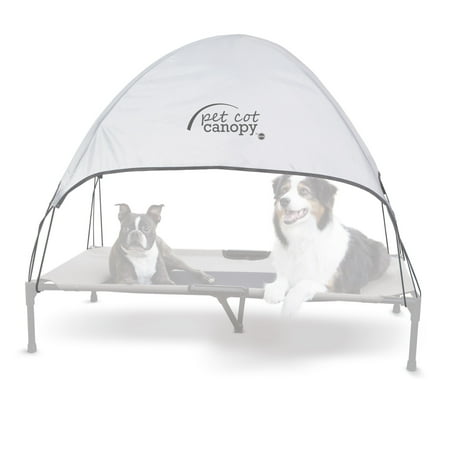 K&H Pet Products Pet Cot Canopy (Cot Sold Separately) Gray X-Large 50 X 32 Inches