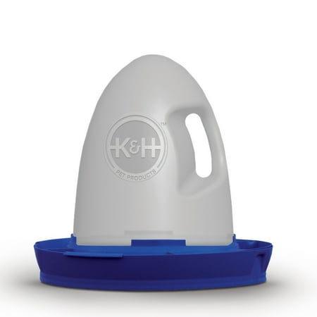 K&H Pet Products Poultry Waterer Unheated Blue 2.5 Gallons