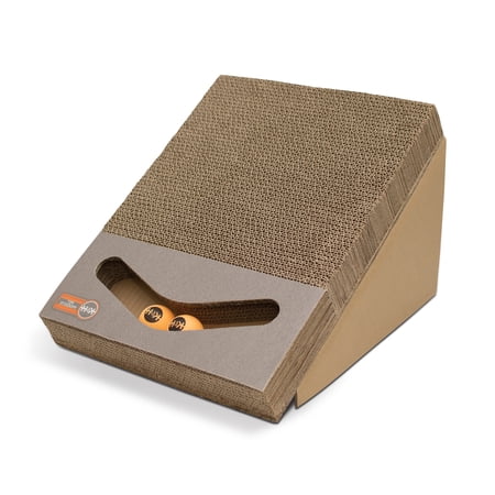 K&H Pet Products Scratch Ramp and Track Cat Scratcher Toy Cardboard 15 X 12 X 10 Inches