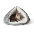 thumbnail image 1 of K&H Pet Products Self-Warming Hut Pet Cave Bed Gray Small 18 X 19 Inches, 1 of 9
