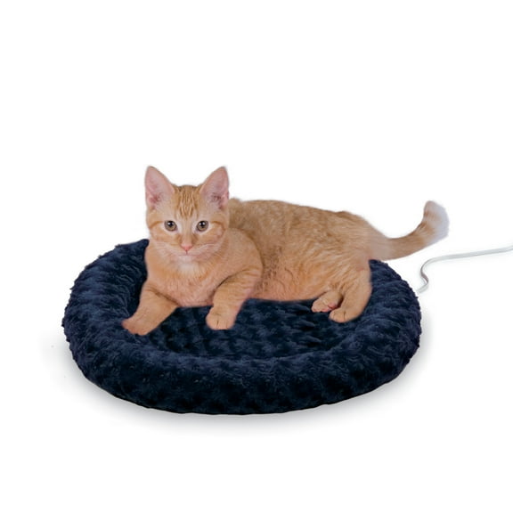 K&H Pet Products Thermo-Kitty Fashion Splash Blue Small 18 Inches Round