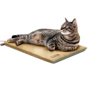 K&H Pet Products Thermo-Kitty Mat Heated Cat Bed Sage/Tan 25 X 12.5 Inches
