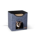 thumbnail image 1 of K&H Pet Products Thermo-Kitty Playhouse Classy Navy 12 X 14 Inches, 1 of 9