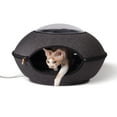 thumbnail image 1 of K&H Pet Products Thermo Lookout Pod Heated Cat Bed Classy Gray 22 Inches, 1 of 9