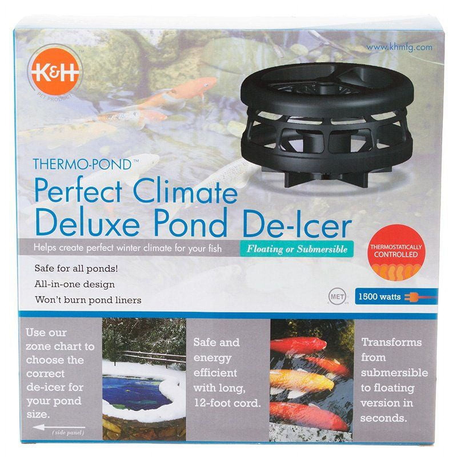 K&H Pet Products ThermoPond Perfect Climate Deluxe Pond DeIcer 1500
