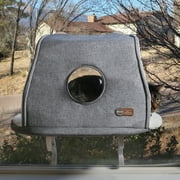 K&H Pet Products Universal Mount Kitty Sill Hooded Fleece 14 X 24 Inches