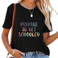 thumbnail image 1 of K Is For Kindergarten Back to School Gifts Cute Graphic T-Shirt for Women, 1 of 3