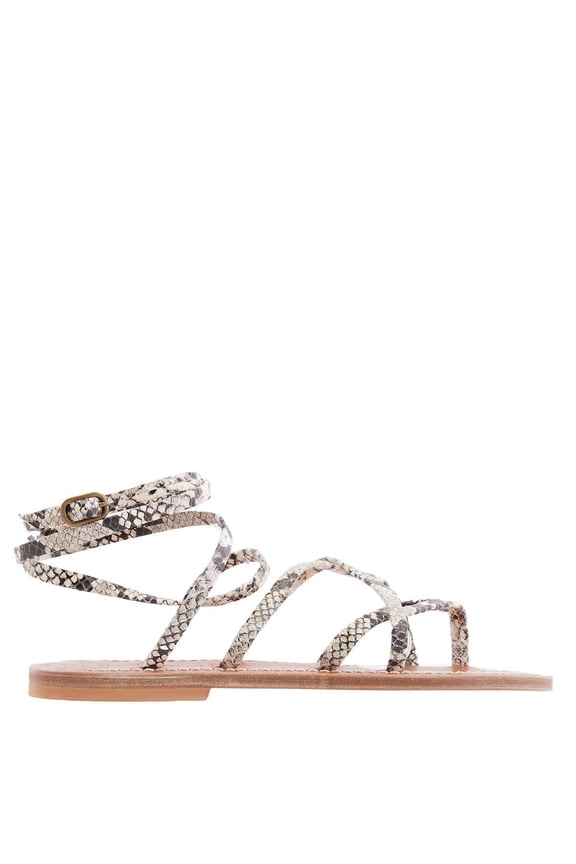 K Jacques Crisscrossed Straps Zenobie Sandals, Brand Size 36 (US Size 6)