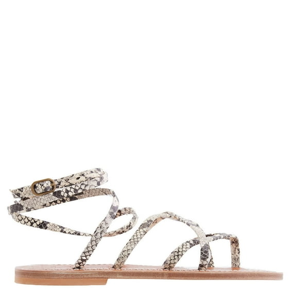 K Jacques Crisscrossed Straps Zenobie Sandals, Brand Size 37 (US Size 7)