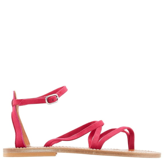 K Jacques Epicure Strappy Flat Sandals, Brand Size 35 ( US Size 4.5 )