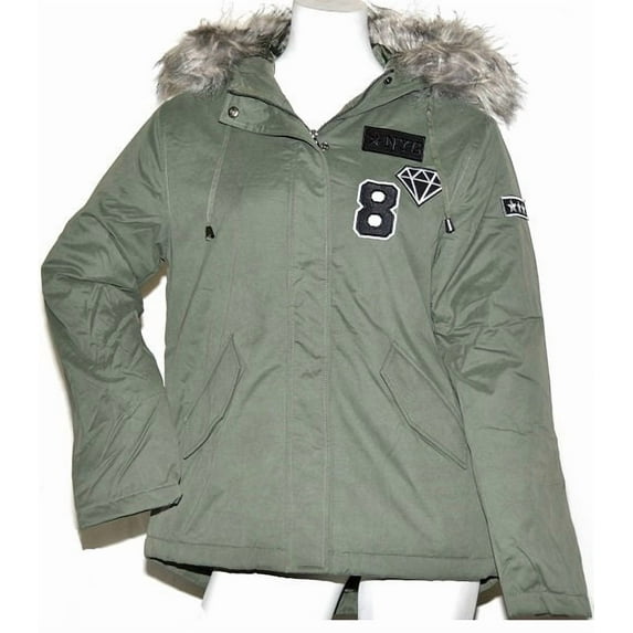 K. Jordan Women's Anorak Jacket With Patches in Olive - S