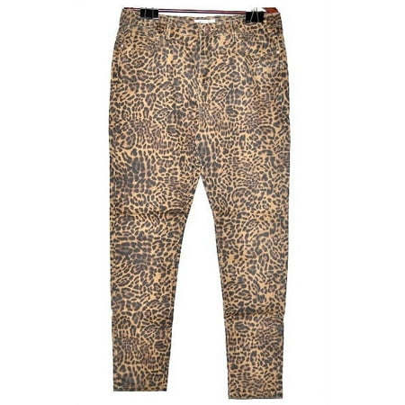 K. Jordan Women's Colored Denim Skinny Pants in Leopard - 18