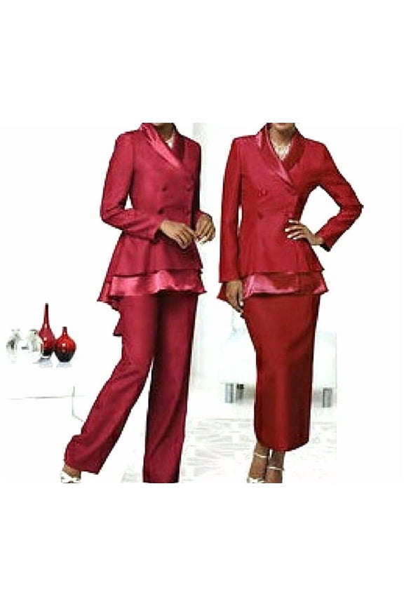 Women's Fishtail Wardrober 3 Pieces Set in Red - 4