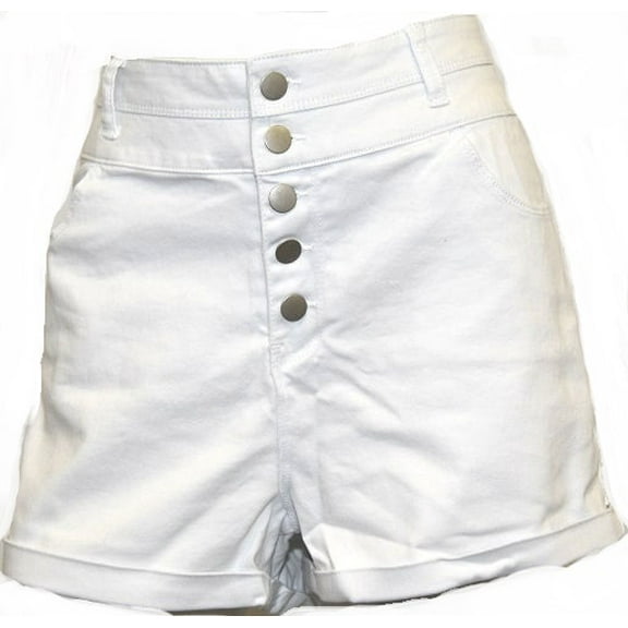 K. Jordan Women's High Waisted Short in White - 26W