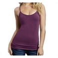 thumbnail image 1 of K. Jordan Women's Layering Cami Tank Top in Heathered Wine, 3X, 1 of 2