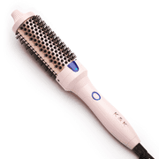 K&K 1.5 Inch Heated Curling Brush Ceramic Tourmaline Ionic Curling Iron Volumizing Hot Brush Create Root Volume & Loose Curls, Volume Curls Ceramic Tourmaline I