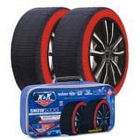 K&K Automotive Snow Socks for Tires Pro Series for Truck SUV Van Car, Winter Emergency Kit