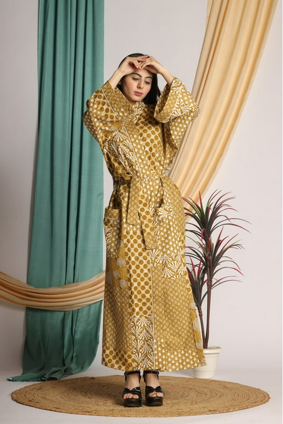 Lazy Style Cotton Women Bathrobe Sexy Dressing Gown Ladies Kimono Spring Autumn Unisex Bath Robe Plush Luxury Cotton Dressing Gown with Ultimate Comfort & Elegance