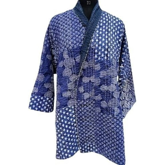 K. K. HANDICRAFT Women's Cotton Kimono Robe | Soft Bathrobe & Dressing Gown