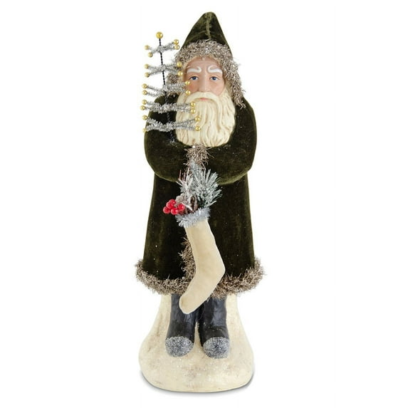 K&K Interiors 16.75in Santa Holding Tree Decor