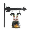 thumbnail image 1 of K&K Interiors 12-Inch Witch Legs in Cauldron Arrow – Black Halloween Wall Décor, 1 of 2