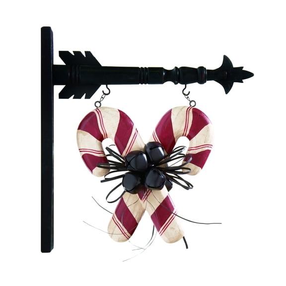 K&K Interiors Arrow Replacement Decorative Hanging Sign, Red/White