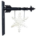 thumbnail image 1 of K&K Interiors Arrow Replacement Decorative Hanging Sign, White, 1 of 3
