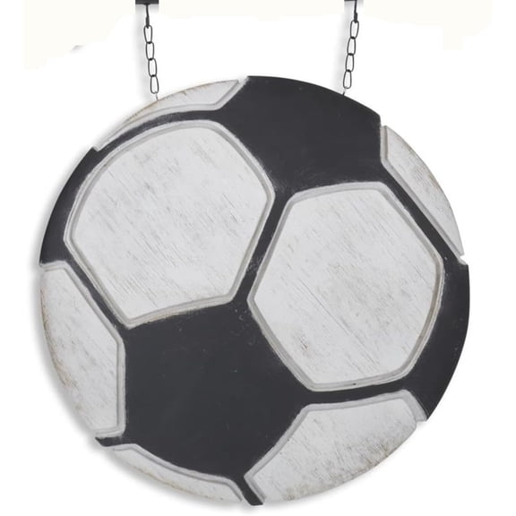 K&K Interiors Soccer Ball Arrow Replacement, 13.25-inches Height, Polyresin and Metal, Home Decor and Accessories
