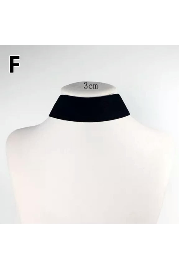 Adjustable Black Vintage Velvet Ribbon Choker Gothic Retro Punk Necklace Jewelry-3cm