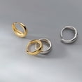 thumbnail image 1 of K-KED 1 pair 925 Sterling Silver Simple Small 8-12mm Hoop Women Earrings-Silver-8 mm, 1 of 6