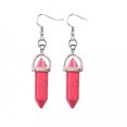 thumbnail image 1 of K-KED 10 Pairs Hexagonal Pointed Gemstone Earrings Quartz Crystal Chakra Healing Stone-Red Turquoise, 1 of 9