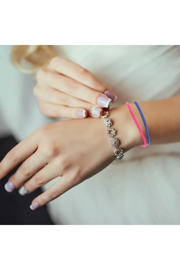 10 Pcs Toy Bangles Silicone Bracelet Colorful Bracelets Jelly