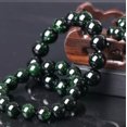 thumbnail image 1 of K-KED 100% Natural Green Sand Stone Loose Round Beads Stretchy Bracelet Bangle Cuff-8 mm, 1 of 7