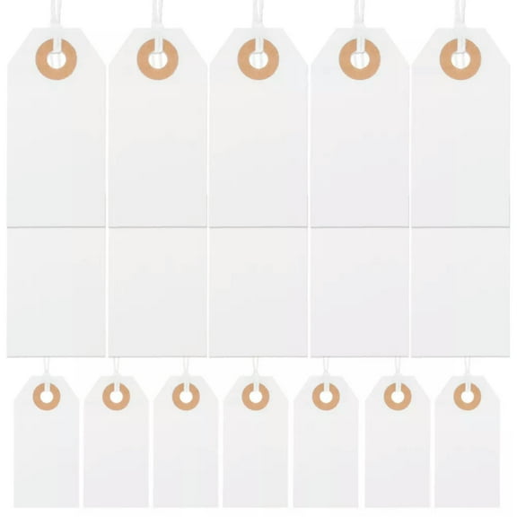 K-KED 100 Pcs Blank Label Hang Tag Ornaments Tags Commodities Fair