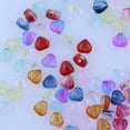 thumbnail image 1 of K-KED 100PCS 8mm Multi-Color Glass Crystal Heart Loose Beads, 1 of 3