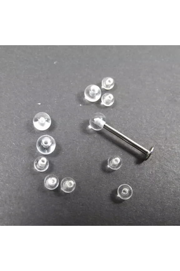 100PCS Acrylic Replacement Balls Ear Lip Nose Piercing Barbell Part Body Jewelry-14G(1.6mm)X5mm