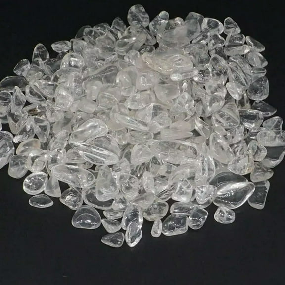 K-KED 100g Natural Clear Quartz Crushed Stone Crystal Reiki Specimen Healing Rock Lot