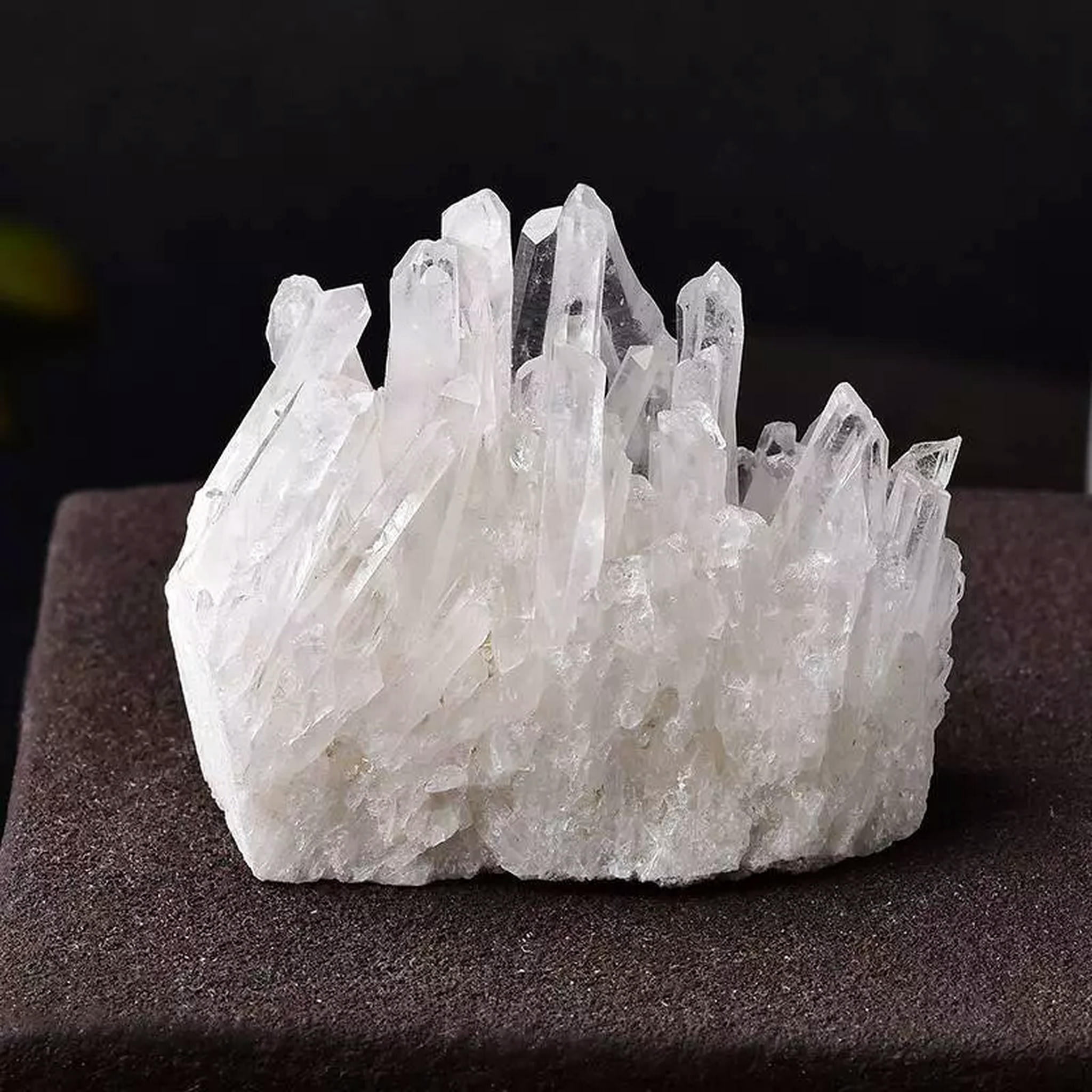 Cluster Stone K-KED 100g Natural White Clear Quartz Crystal Cluster Ore Rock Stone ...