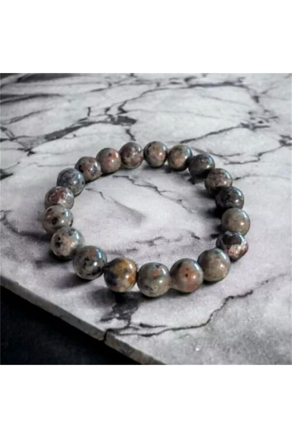 10MM Yooperlite Beads Bracelet UV Emberlite Glowing Fire Rock Stone Bracelet