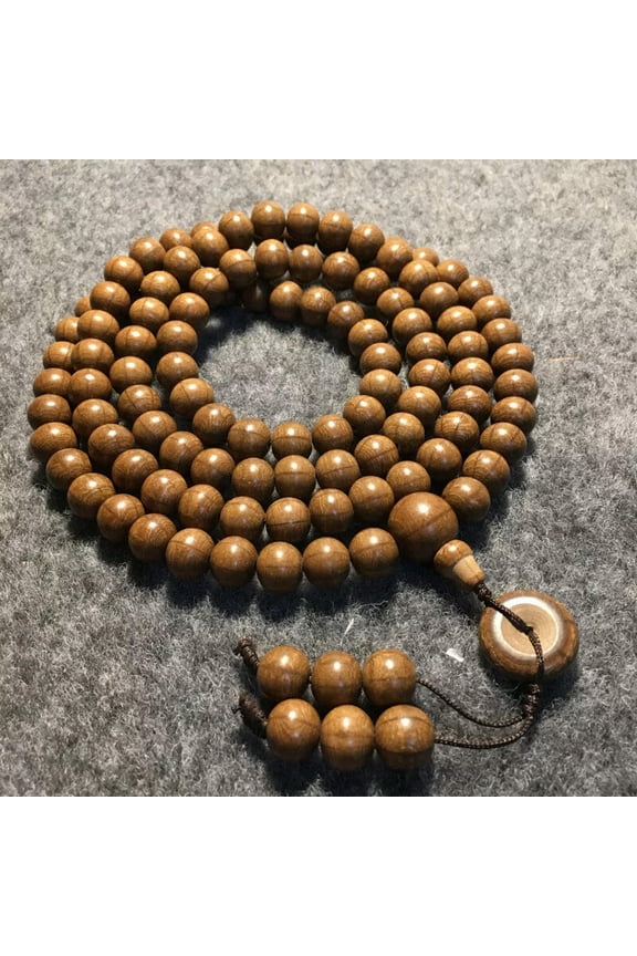 10Mm Old Material Dragon Subduing Wood Six Way Wood Round Bead Candy Bracelet-default